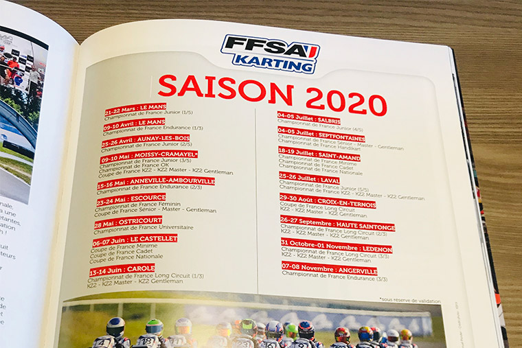 Calendrier Ffsa 2022 16/01/2020   Le calendrier FFSA 2020 annoncé | Action Karting 